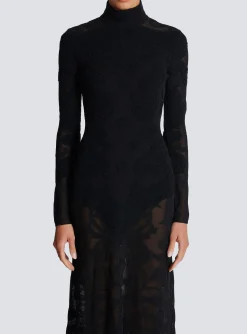 Baroque Fine Knit Dress-Balmain Best