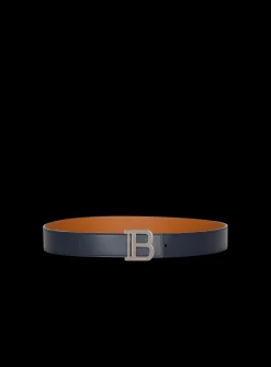 B-Belt In Leather-Balmain Fashion