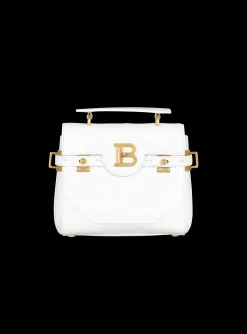 B-Buzz 23 Bag In Crocodile Effect-embossed Leather-Balmain New