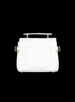 B-Buzz 23 Bag In Crocodile Effect-embossed Leather-Balmain New