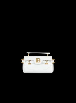 B-Buzz 19 Bag In Crocodile Effect-embossed Leather-Balmain Shop