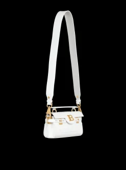 B-Buzz 19 Bag In Crocodile Effect-embossed Leather-Balmain Shop