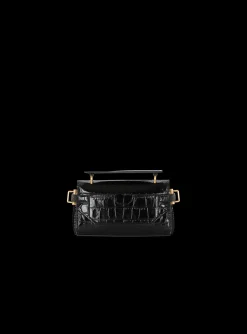 B-Buzz 19 Bag In Crocodile-print Leather-Balmain Sale
