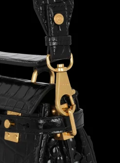 B-Buzz 19 Bag In Crocodile-print Leather-Balmain Sale