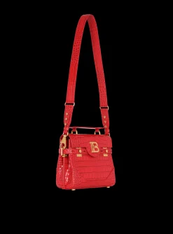 B-Buzz 23 Bag In Crocodile-print Leather-Balmain Best Sale
