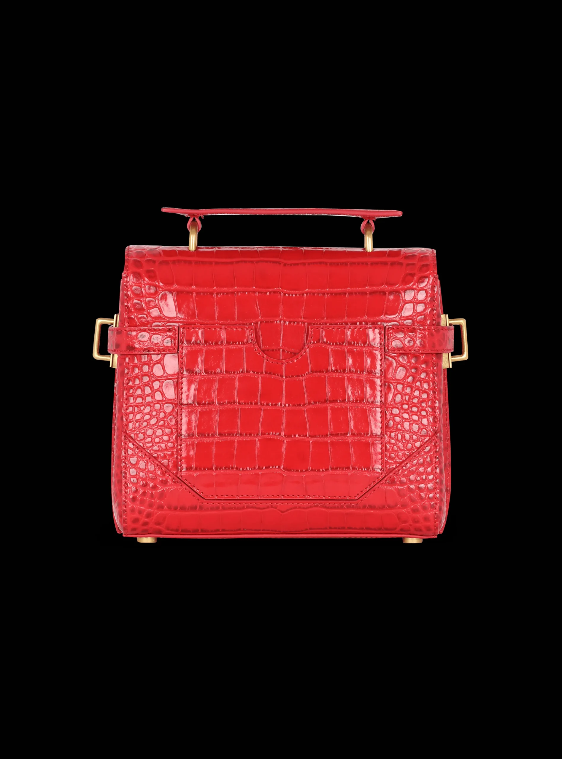 B-Buzz 23 Bag In Crocodile-print Leather-Balmain Best Sale