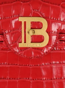 B-Buzz 23 Bag In Crocodile-print Leather-Balmain Best Sale