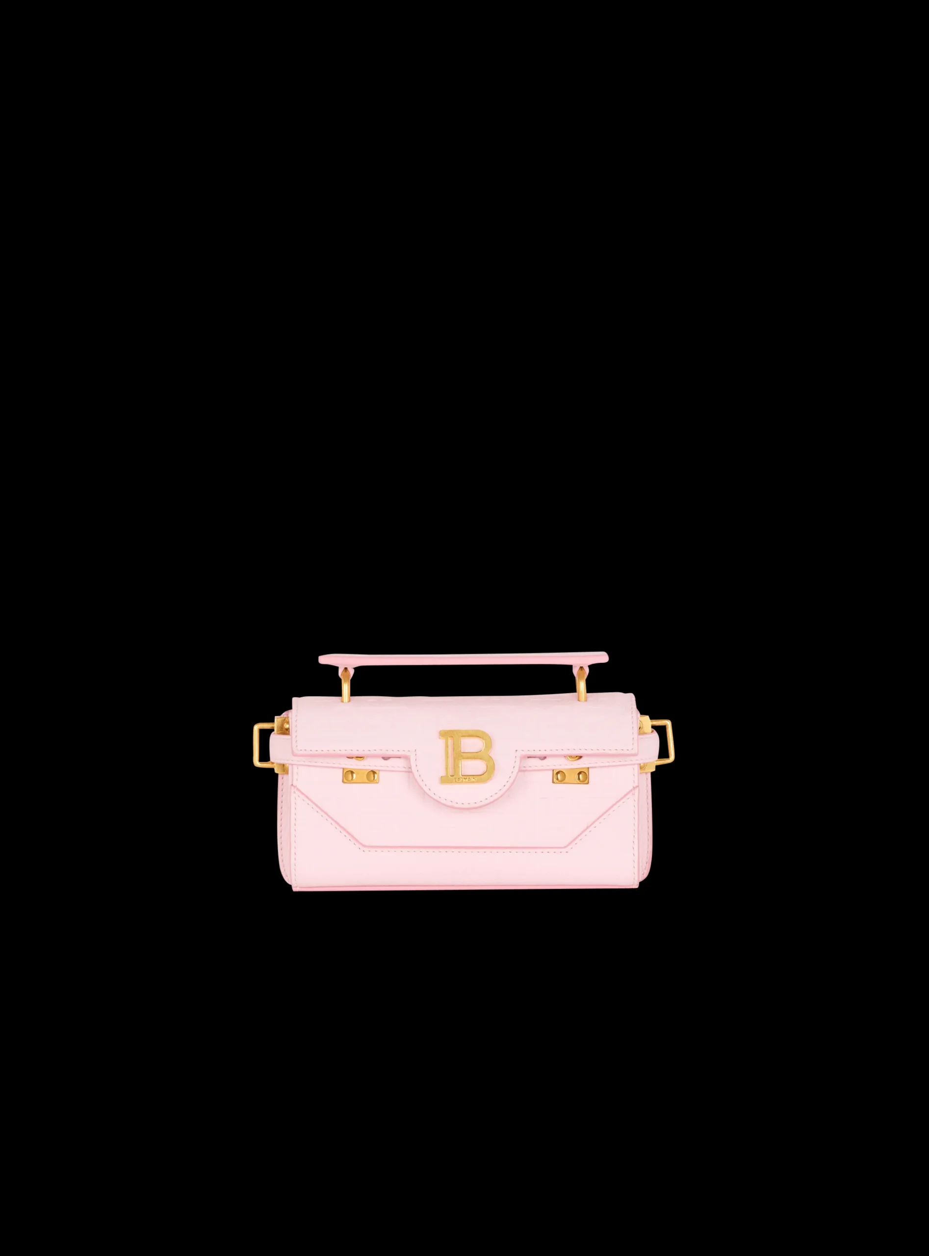 B-Buzz 19 Bag In Grained PB Labyrinth Leather-Balmain Online