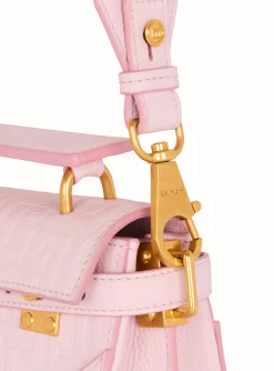 B-Buzz 19 Bag In Grained PB Labyrinth Leather-Balmain Online