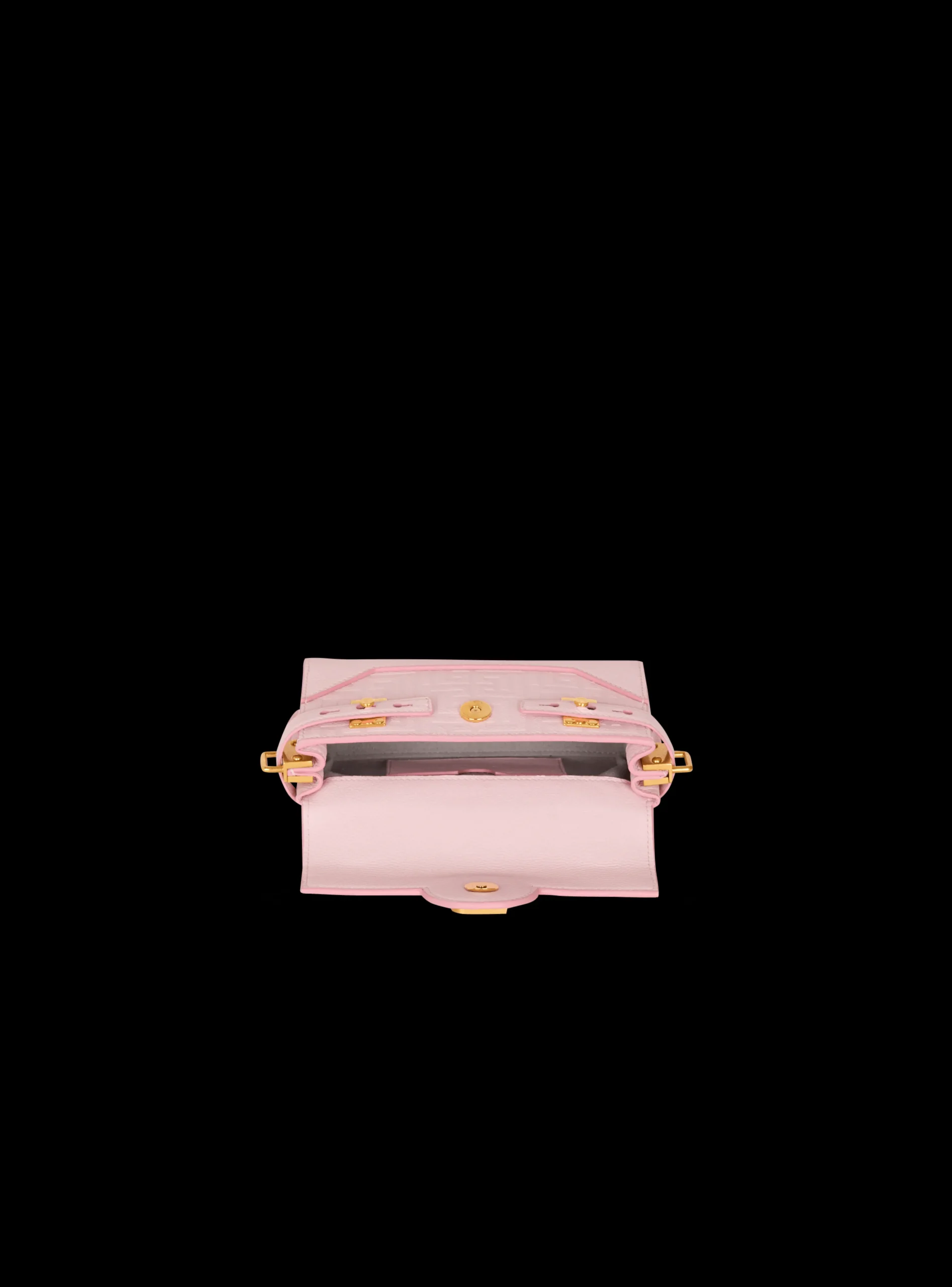 B-Buzz 19 Bag In Grained PB Labyrinth Leather-Balmain Online
