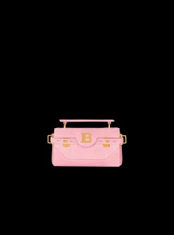 B-Buzz 19 Bag In Grid Embossed Suede Leather-Balmain Shop