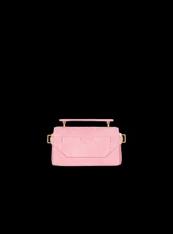 B-Buzz 19 Bag In Grid Embossed Suede Leather-Balmain Shop