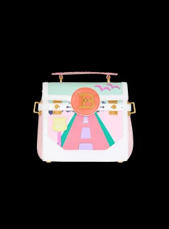 B-Buzz 23 Calfskin And Postcard Patchwork Bag-Balmain Clearance