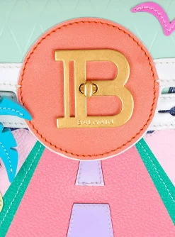B-Buzz 23 Calfskin And Postcard Patchwork Bag-Balmain Clearance