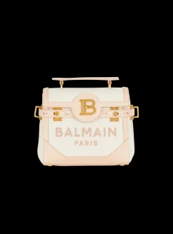 B-Buzz 23 Canvas And Leather Bag-Balmain Flash Sale