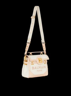 B-Buzz 23 Canvas And Leather Bag-Balmain Flash Sale