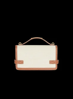 B-Buzz 24 Canvas And Leather Bag-Balmain Online