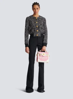 B-Buzz 23 Canvas And Leather Bag-Balmain Flash Sale