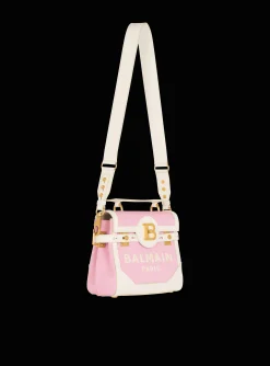 B-Buzz 23 Canvas And Leather Bag-Balmain Flash Sale