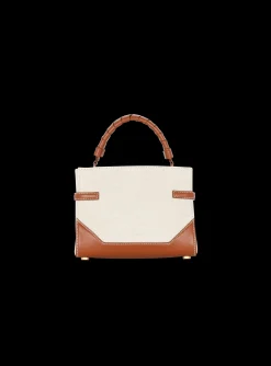 B-Buzz 22 Canvas Top Handle Bag With Leather Insert-Balmain Clearance