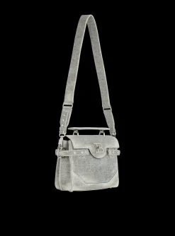 B-Buzz 23 Faded  denim Bag-Balmain Sale