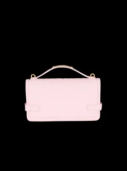 B-Buzz 24 Grained Monogram Leather Shoulder Bag-Balmain Shop