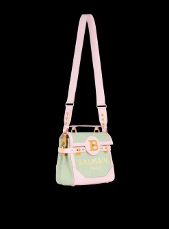 B-Buzz 23 Leather And Canvas Bag-Balmain Hot