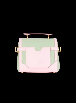 B-Buzz 23 Leather And Canvas Bag-Balmain Hot