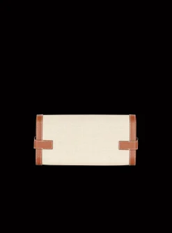 B-Buzz 23 Leather And Canvas Clutch Bag-Balmain New