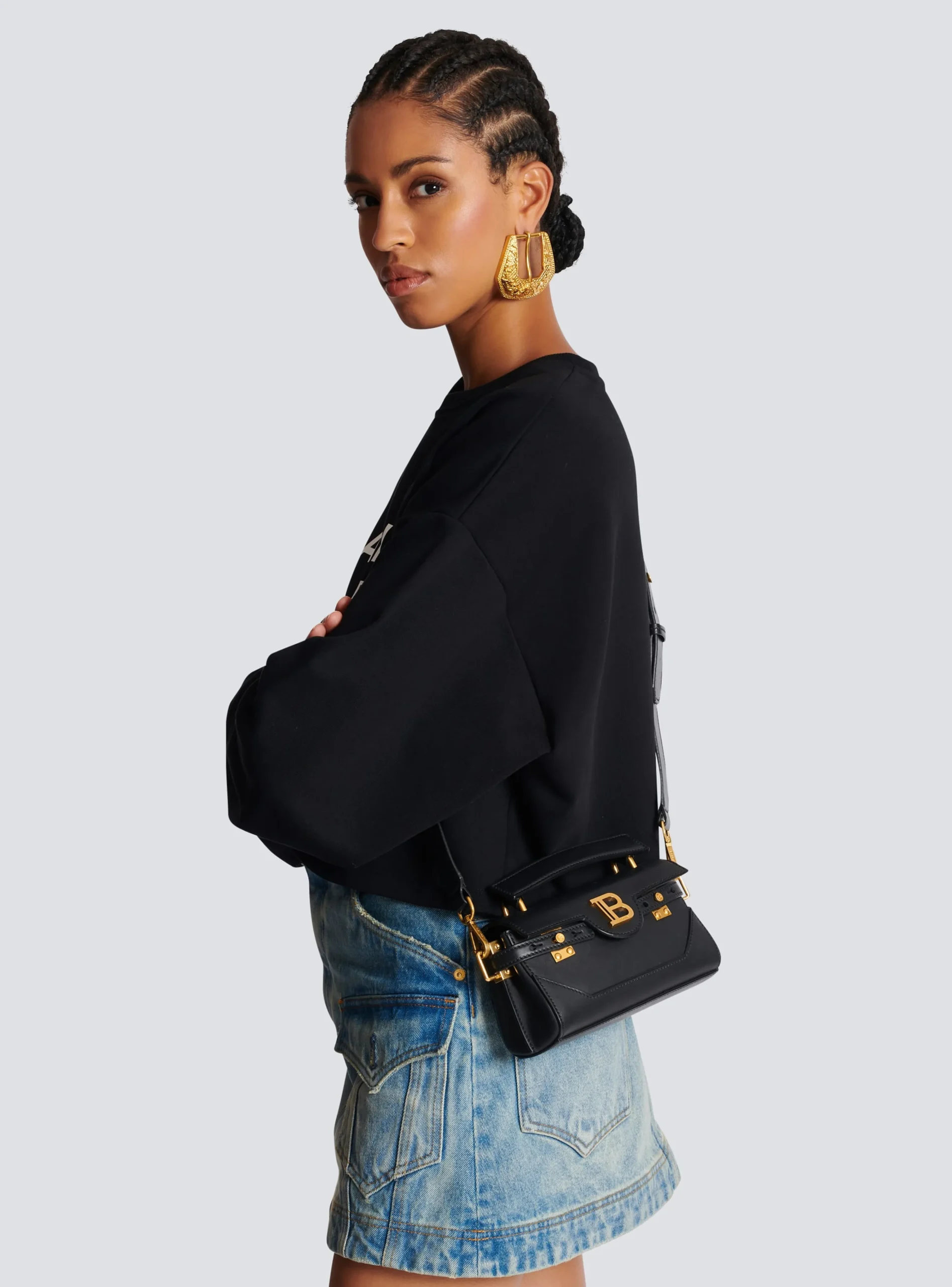 B-Buzz 19 Leather Bag-Balmain Best Sale