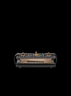 B-Buzz 23 Leather Clutch Bag With Jacquard Monogram-Balmain Shop