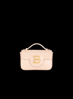 B-Buzz 17 Mini Bag In Crocodile-embossed Calfskin-Balmain Cheap