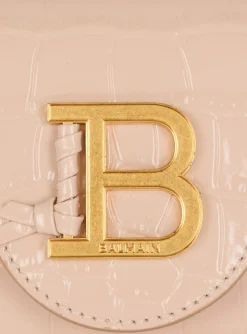 B-Buzz 17 Mini Bag In Crocodile-embossed Calfskin-Balmain Cheap