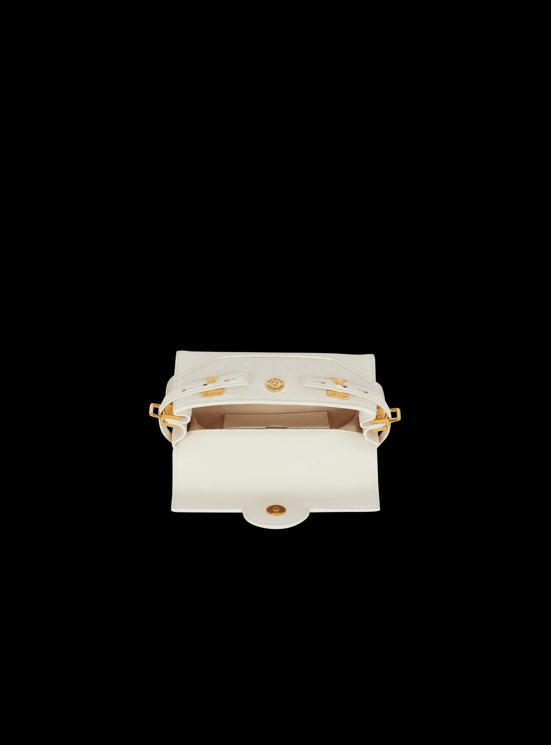 B-Buzz 19 Monogram Grained Leather Bag-Balmain Store