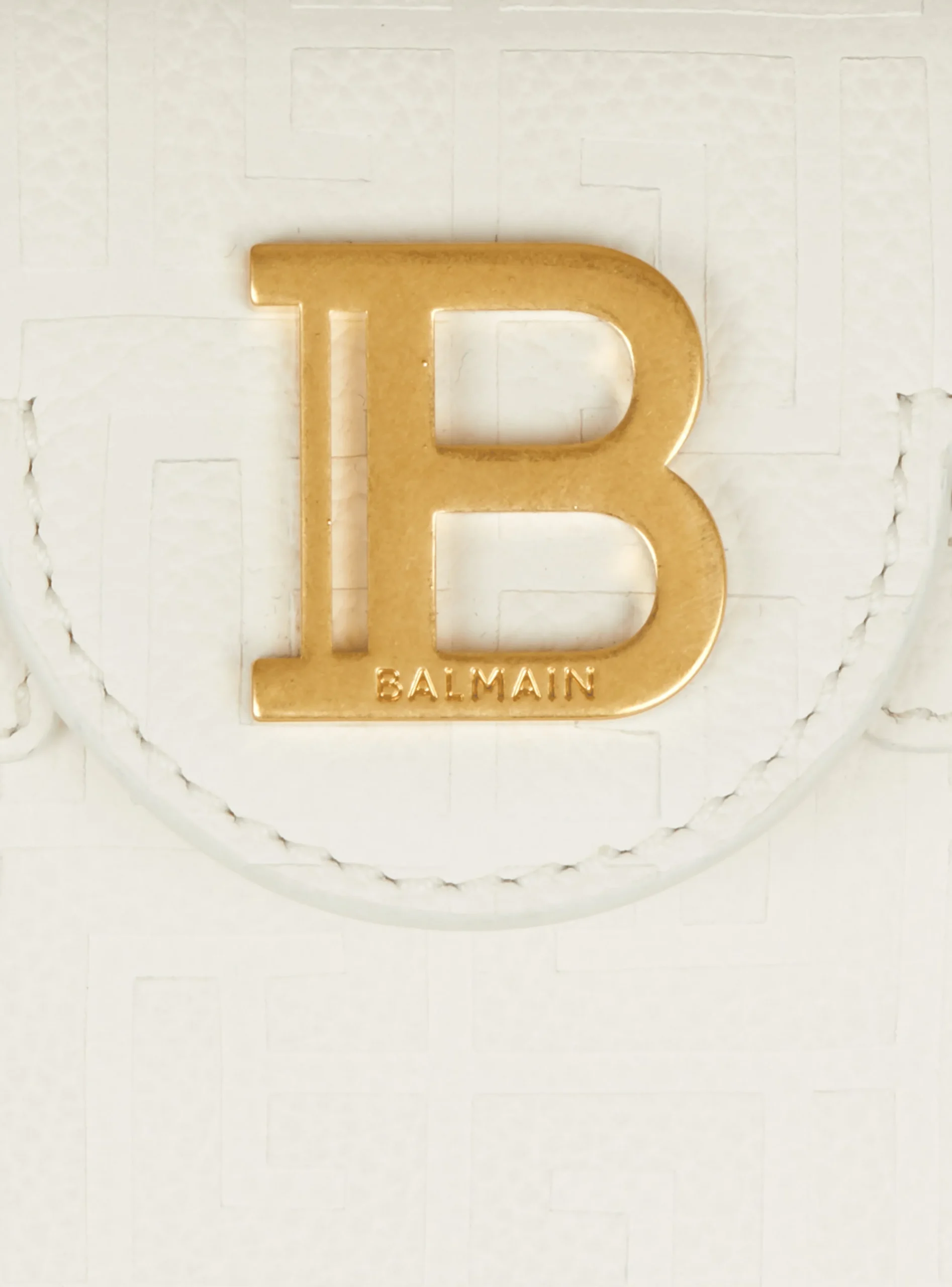 B-Buzz 19 Monogram Grained Leather Bag-Balmain Store