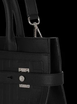 B-Buzz 36 Monogrammed Canvas And Leather Tote Bag&nbsp;-Balmain Outlet