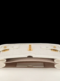 B-Buzz 24 Monogrammed Grained Leather Bag-Balmain Sale
