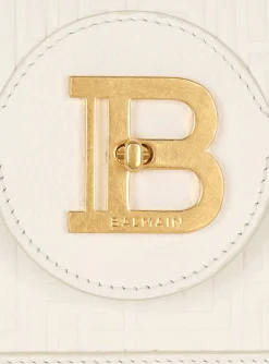 B-Buzz 24 Monogrammed Grained Leather Bag-Balmain Sale