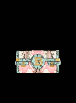 B-Buzz 23 Pouch Patchwork Leather Clutch-Balmain Online