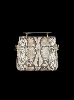 B-Buzz 23 Snakeskin-effect Leather Bag-Balmain Fashion