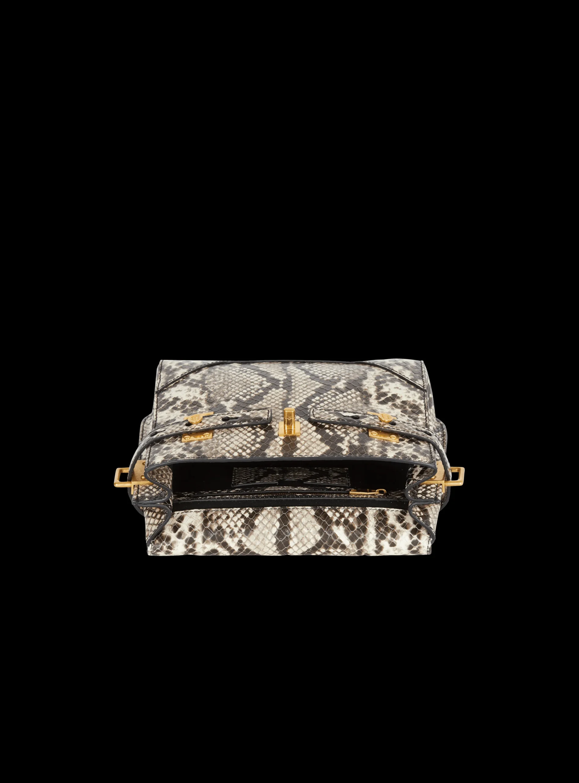 B-Buzz 23 Snakeskin-effect Leather Bag-Balmain Fashion