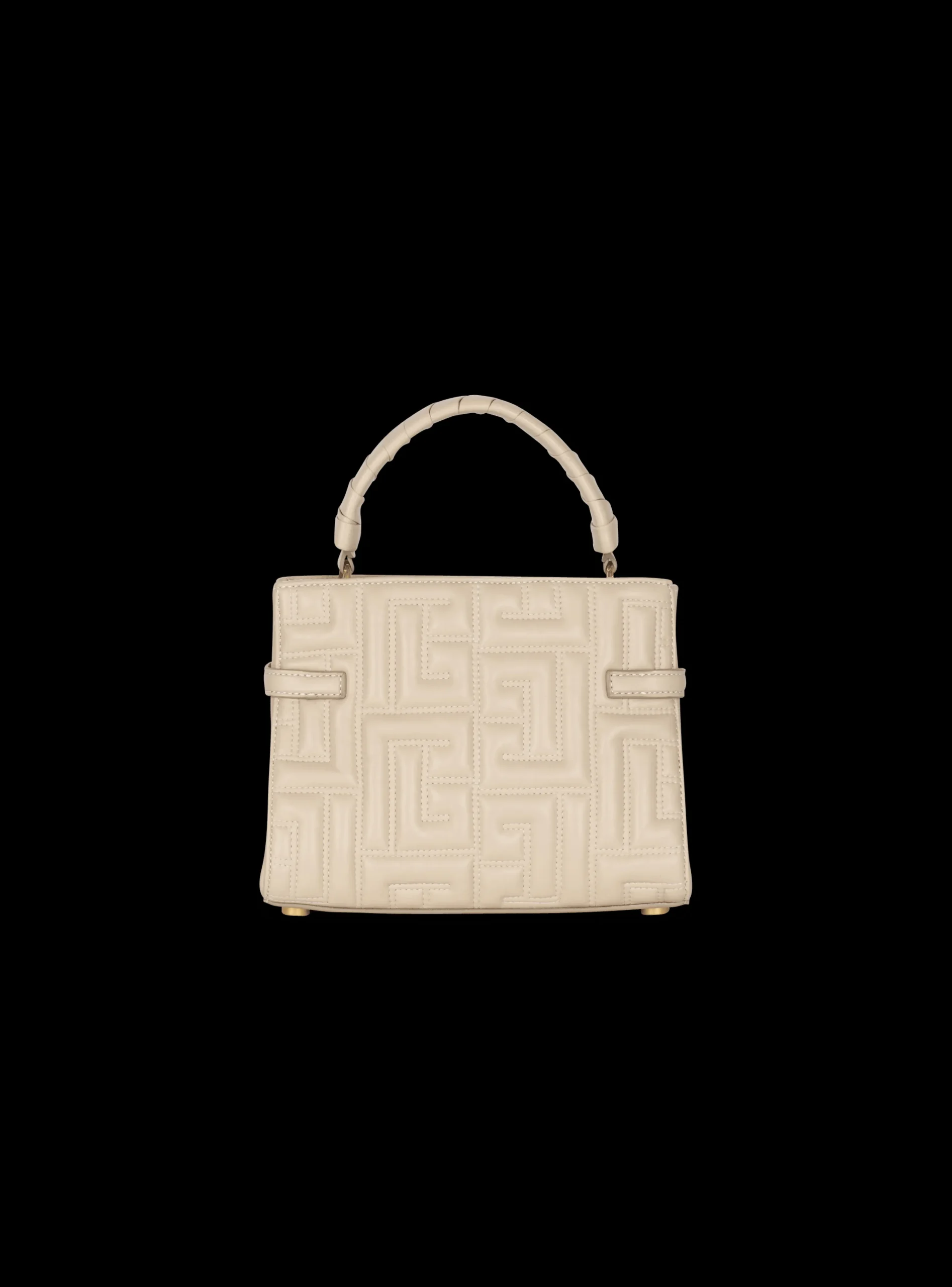 B-Buzz 22 Top Handle Bag In Monogram Quilted Leather-Balmain Hot