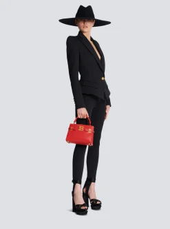 B-Buzz 22 Top Handle Leather Bag-Balmain Cheap