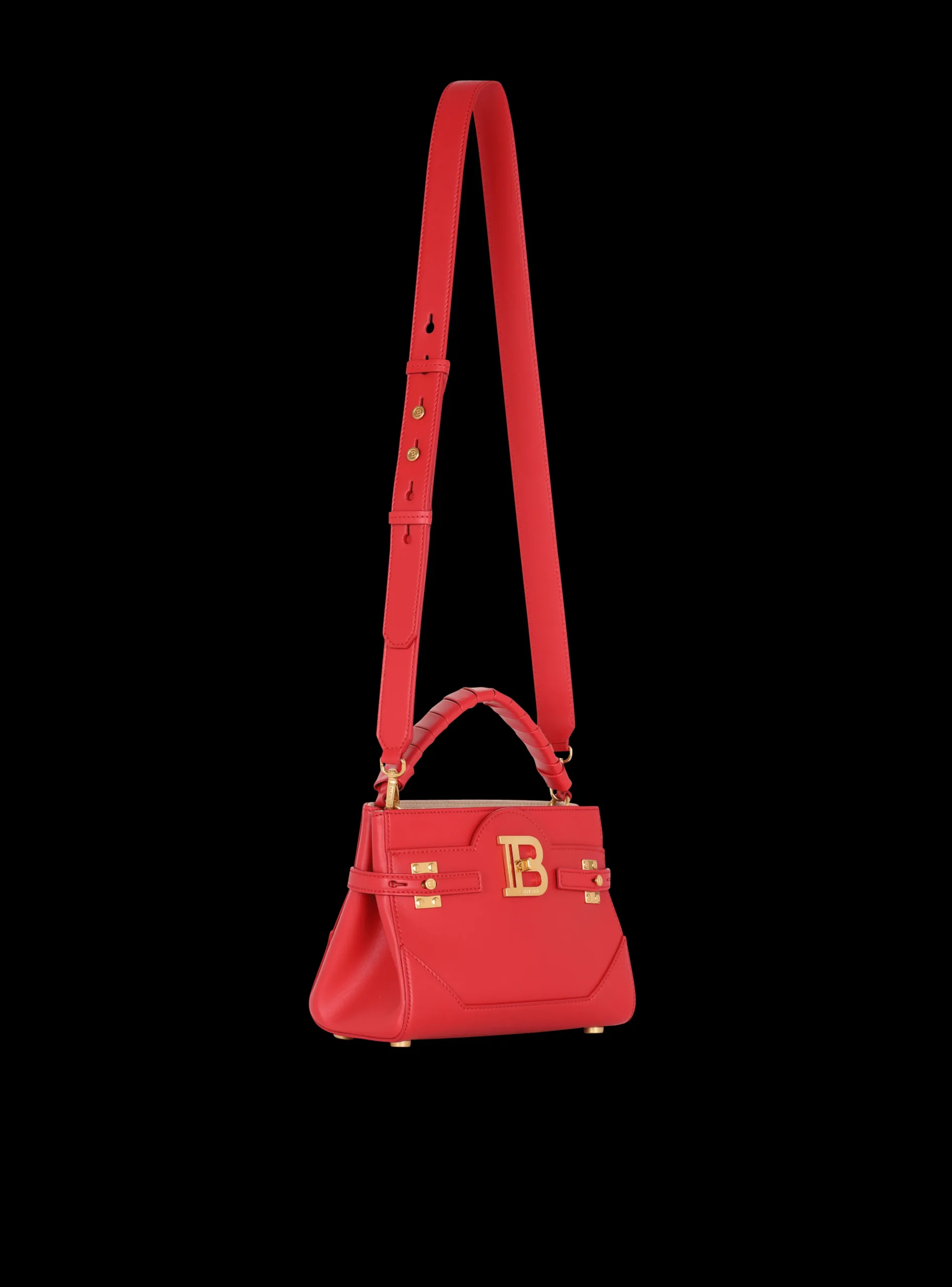 B-Buzz 22 Top Handle Leather Bag-Balmain Cheap