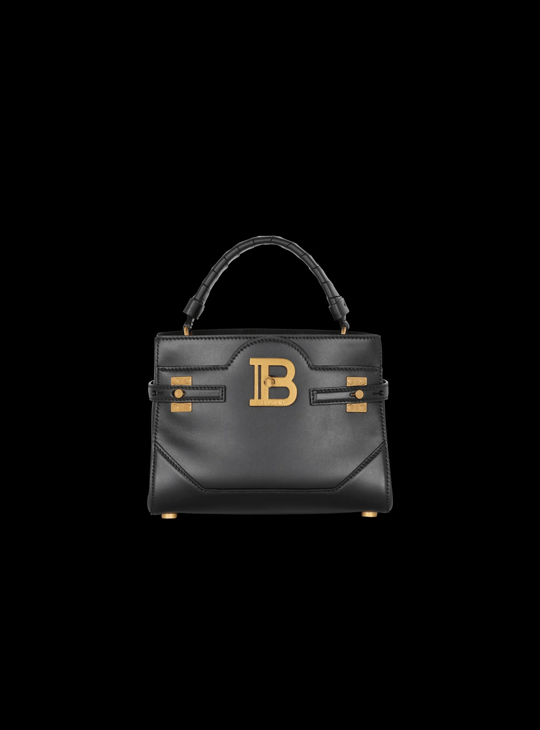 B-Buzz 22 Top Handle Leather Bag-Balmain Clearance