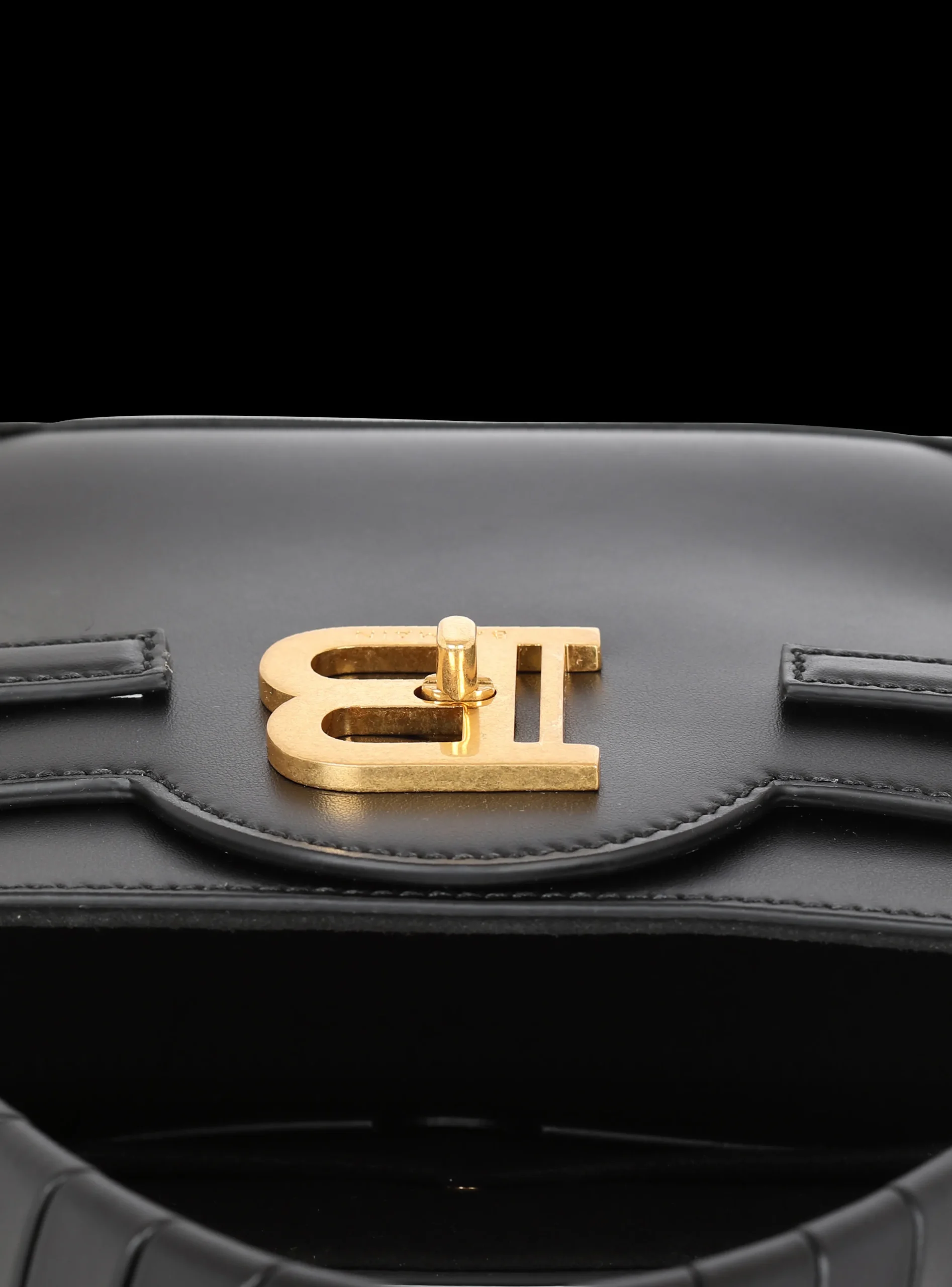 B-Buzz 22 Top Handle Leather Bag-Balmain Clearance