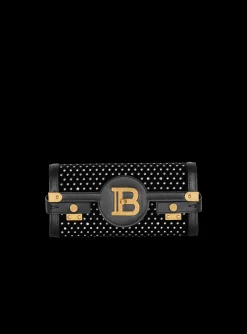 B-Buzz 23 Velvet And Crystal Clutch-Balmain Store