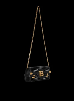 B-Buzz 23 Velvet And Crystal Clutch-Balmain Store