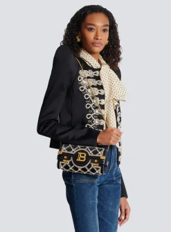 B-Buzz 23 Velvet And Pearl Clutch-Balmain Clearance