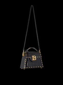 B-Buzz Dynasty Bag In Crocodile-print Leather-Balmain Hot